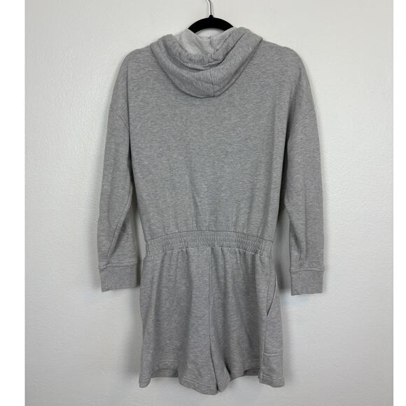 RAILS Nicola Zip Front Sweater Style Romper in Heather Grey Small - Picture 3 of 5